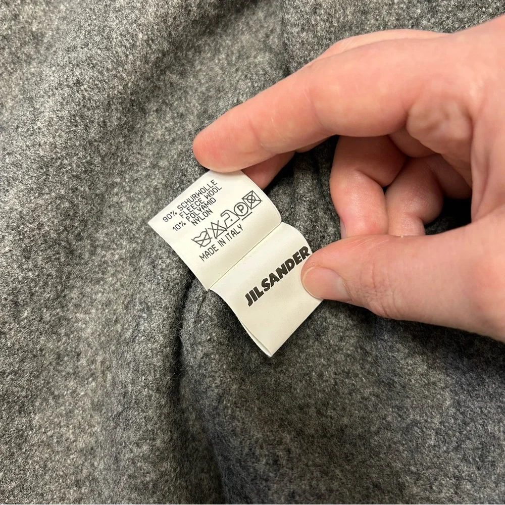 Jil Sander classic wool shirt jacket in gray Women’s Size 34 or US Small - Picture 4 of 12